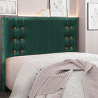 Cabeceira Solteiro 0 90m Genova Veludo Verde Floresta - Palla