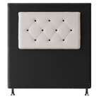 Cabeceira Solteiro 0 90m Havana Suede Com Corino Branco - Pal