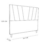 Cabeceira Solteiro 0 90m Italia Linho - Pallazio - Marrom
