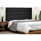Cabeceira Solteiro 0 90m La Italiana Suede Preto - Pallazio