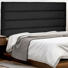 Cabeceira Solteiro 0 90m La Italiana Suede Preto - Pallazio