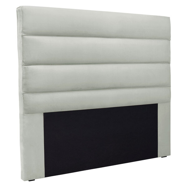 Cabeceira Solteiro 0 90m La Italiana Veludo Cinza Prata - Pal