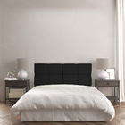 Cabeceira Solteiro 0 90m Nina Suede Preto - Pallazio