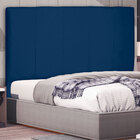 Cabeceira Solteiro 0 90m Ravenna Suede Azul Marinho - Pallazio