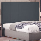 Cabeceira Solteiro 0 90m Ravenna Suede Cinza - Pallazio