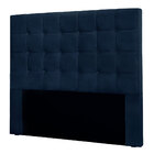 Cabeceira Solteiro 0 90m Santiago Suede - Pallazio - Azul Mar