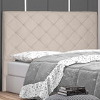 Cabeceira Solteiro 0 90m Tânia Suede Bege - Pallazio