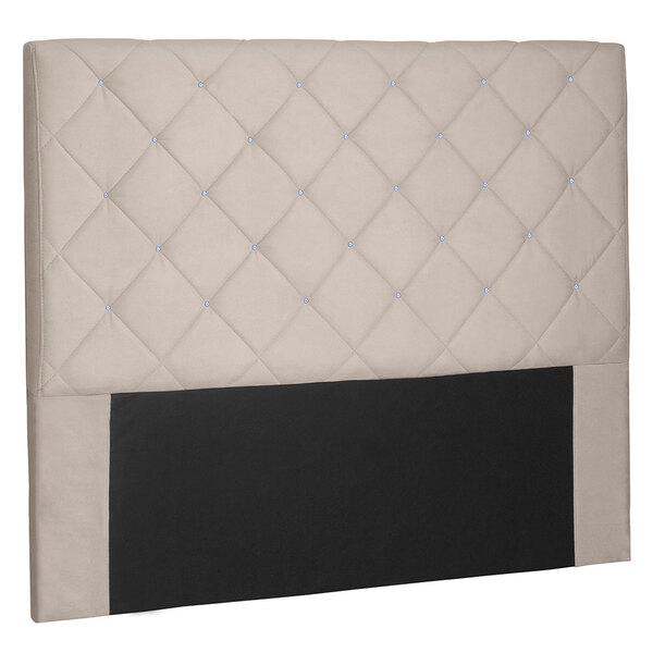 Cabeceira Solteiro 0 90m Tânia Suede Bege - Pallazio