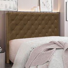 Cabeceira Solteiro 0 90m Toledo Suede Caramelo - Pallazio