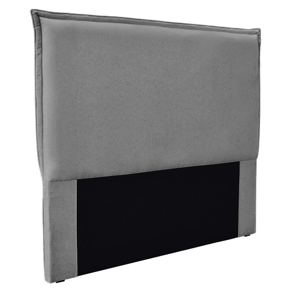 Cabeceira Solteiro 0 90m Veneza Linho Cinza Escuro - Pallazio