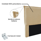 Cabeceira Solteiro 0 90m Veneza Linho Dourado - Pallazio