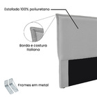 Cabeceira Solteiro 0 90m Veneza Linho Rústico - Pallazio - Ci