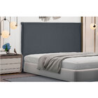 Cabeceira Solteiro 0 90m Veneza Suede - Pallazio - Cinza