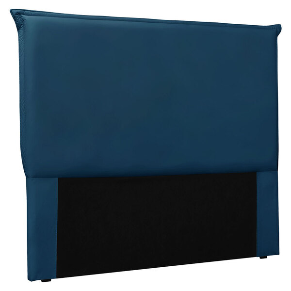 Cabeceira Solteiro 0 90m Veneza Veludo Azul Marinho - Pallazio