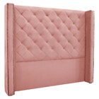 Cabeceira Solteiro 0 90m Vicenza Veludo Rosa - Pallazio