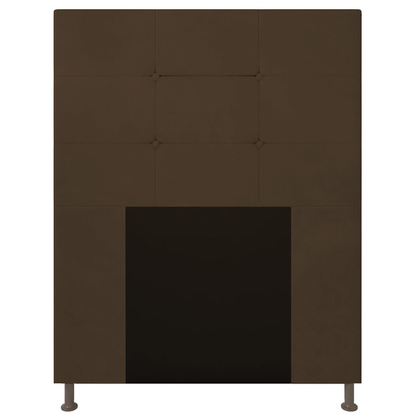 Cabeceira Solteiro 0 90m Zurique Suede - Pallazio - Marrom