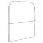 Cabeceira Solteiro 100 Cm Com Frame Alana Linho Artte