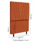 Cabeceira Solteiro 100 Cm Com Frame Belgica Suede Artte