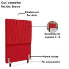 Cabeceira Solteiro 100 Cm Com Frame Belgica Suede Artte