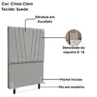 Cabeceira Solteiro 100 Cm Com Frame Belgica Suede Artte