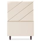 Cabeceira Solteiro 100 Cm Com Frame Cristal Corino Artte