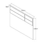 Cabeceira Solteiro 100% Mdf 2297 Branco - Foscarini