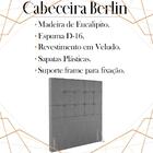 Cabeceira Solteiro 88 Cm Berlin Veludo Soon