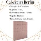 Cabeceira Solteiro 88 Cm Berlin Veludo Soon