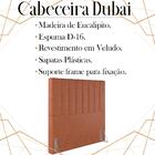 Cabeceira Solteiro 88 Cm Dubai Veludo Soon