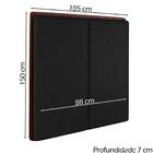 Cabeceira Solteiro 88 Cm Lizz Veludo Soon