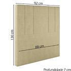 Cabeceira Solteiro 88 Cm Madrid Veludo Soon