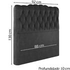 Cabeceira Solteiro 88 Cm Milan Veludo Soon