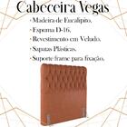 Cabeceira Solteiro 88 Cm Vegas Veludo Soon
