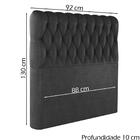 Cabeceira Solteiro 88 Cm Vegas Veludo Soon