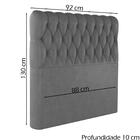 Cabeceira Solteiro 88 Cm Vegas Veludo Soon