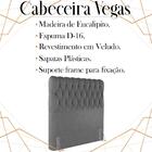 Cabeceira Solteiro 88 Cm Vegas Veludo Soon