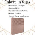 Cabeceira Solteiro 88 Cm Vegas Veludo Soon
