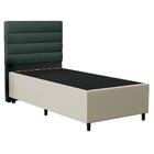 Cabeceira Solteiro 88x188cm Hit Id5 Corano Bege/linho Verde
