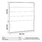 Cabeceira Solteiro 88x188cm Hit Id5 Suede Bege/linho Cru