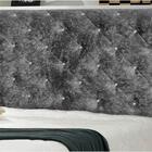 Cabeceira Solteiro 90 Cm Buona Notte Suede Amassado Bege