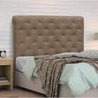 Cabeceira Solteiro 90 Cm Buona Notte Suede Liso - D'monegatto