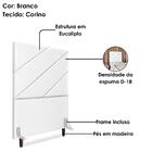 Cabeceira Solteiro 90 Cm Com Frame Cristal Corino Artte
