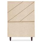 Cabeceira Solteiro 90 Cm Com Frame Cristal Linho Artte