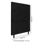 Cabeceira Solteiro 90 Cm Com Frame Cristal Linho Artte