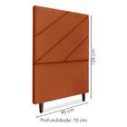 Cabeceira Solteiro 90 Cm Com Frame Cristal Suede Artte