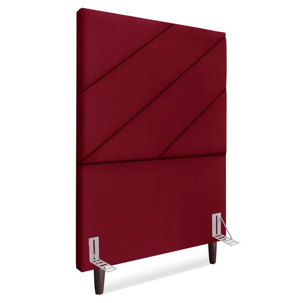 Cabeceira Solteiro 90 Cm Com Frame Cristal Suede Artte