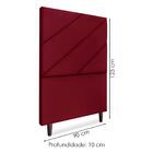 Cabeceira Solteiro 90 Cm Com Frame Cristal Suede Artte