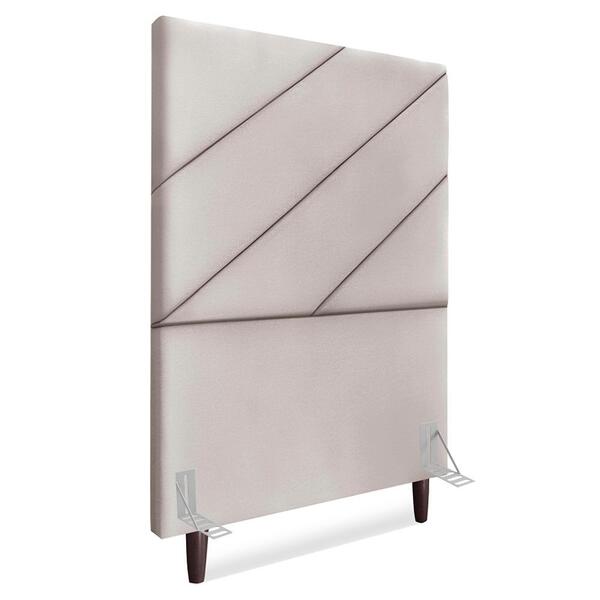 Cabeceira Solteiro 90 Cm Com Frame Cristal Suede Artte