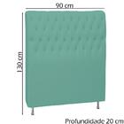 Cabeceira Solteiro 90 Cm Dumos Veludo Peer