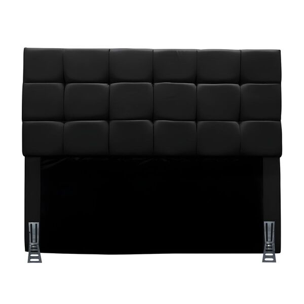 Cabeceira Solteiro 90 Cm Estofada Mali Em Suede Com Frame Pre